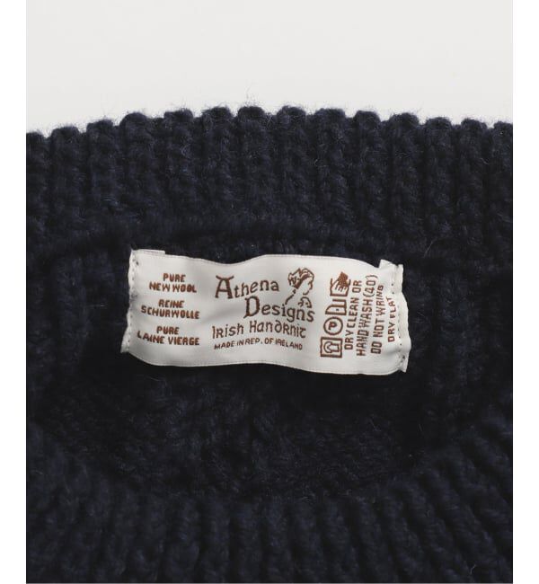 FRAMeWORK「ATHENA DESIGNS HAND ARAN CREW NECK プルオーバー」|ニット・セーター|
