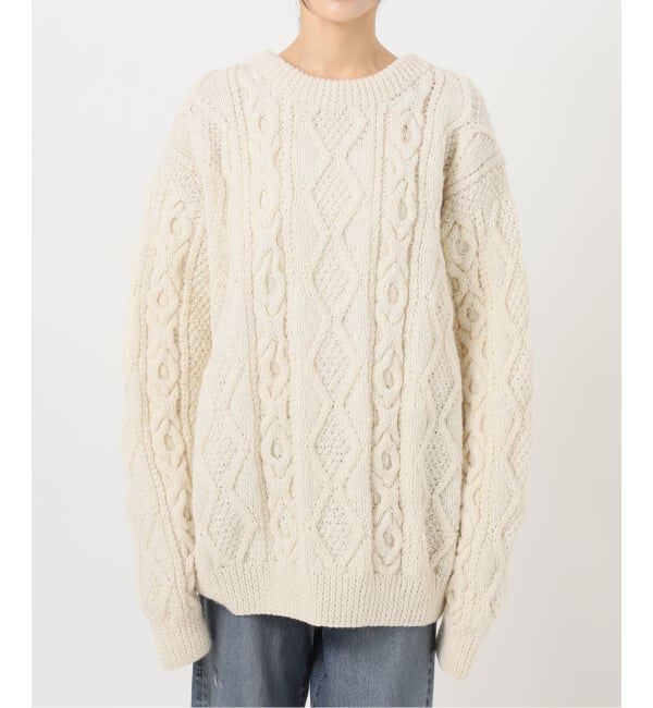 FRAMeWORK「ATHENA DESIGNS HAND ARAN CREW NECK プルオーバー」|ニット・セーター|