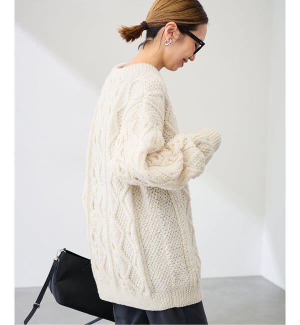 FRAMeWORK「ATHENA DESIGNS HAND ARAN CREW NECK プルオーバー」|ニット・セーター|