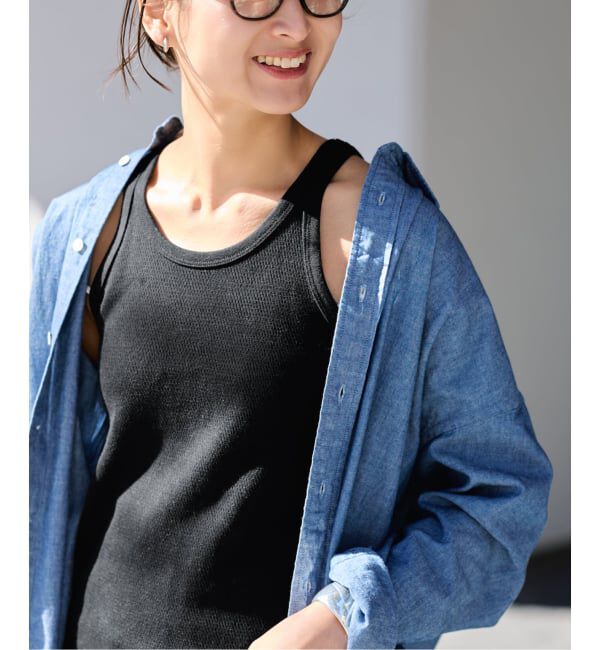 FRAMeWORK「サーマルタンクトップ」|タンクトップ|ブラック