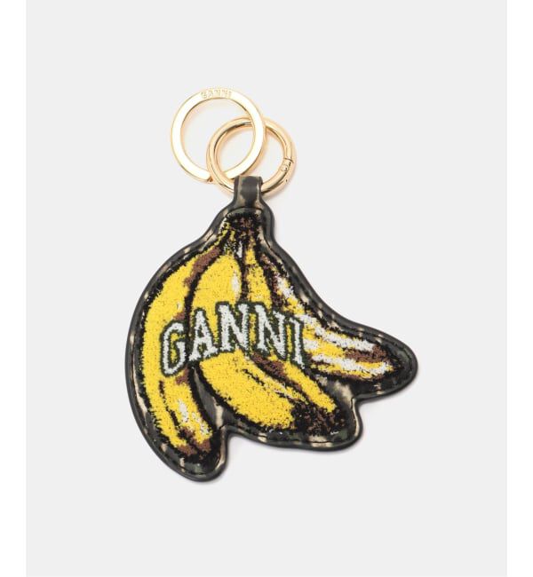 U by SPICK&SPAN「GANNI / ガニー Banana Keyring」|キーケース|ブラック