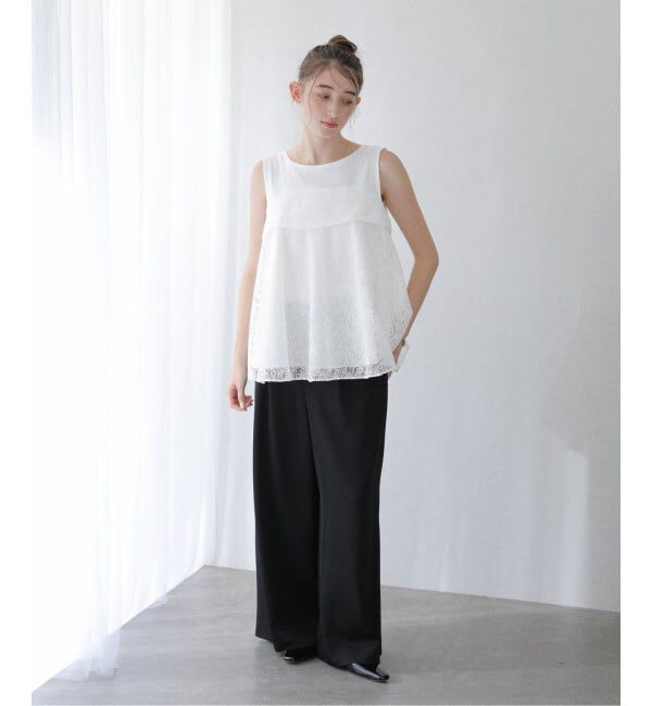  「【洗える】レイヤード風カットソー」|Tシャツ・カットソー|