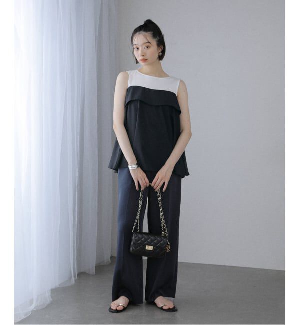  「【洗える】レイヤード風カットソー」|Tシャツ・カットソー|