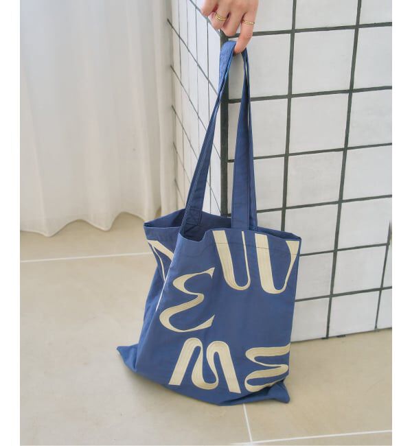  「LETALON メッセージトート」|トートバッグ|ブルー