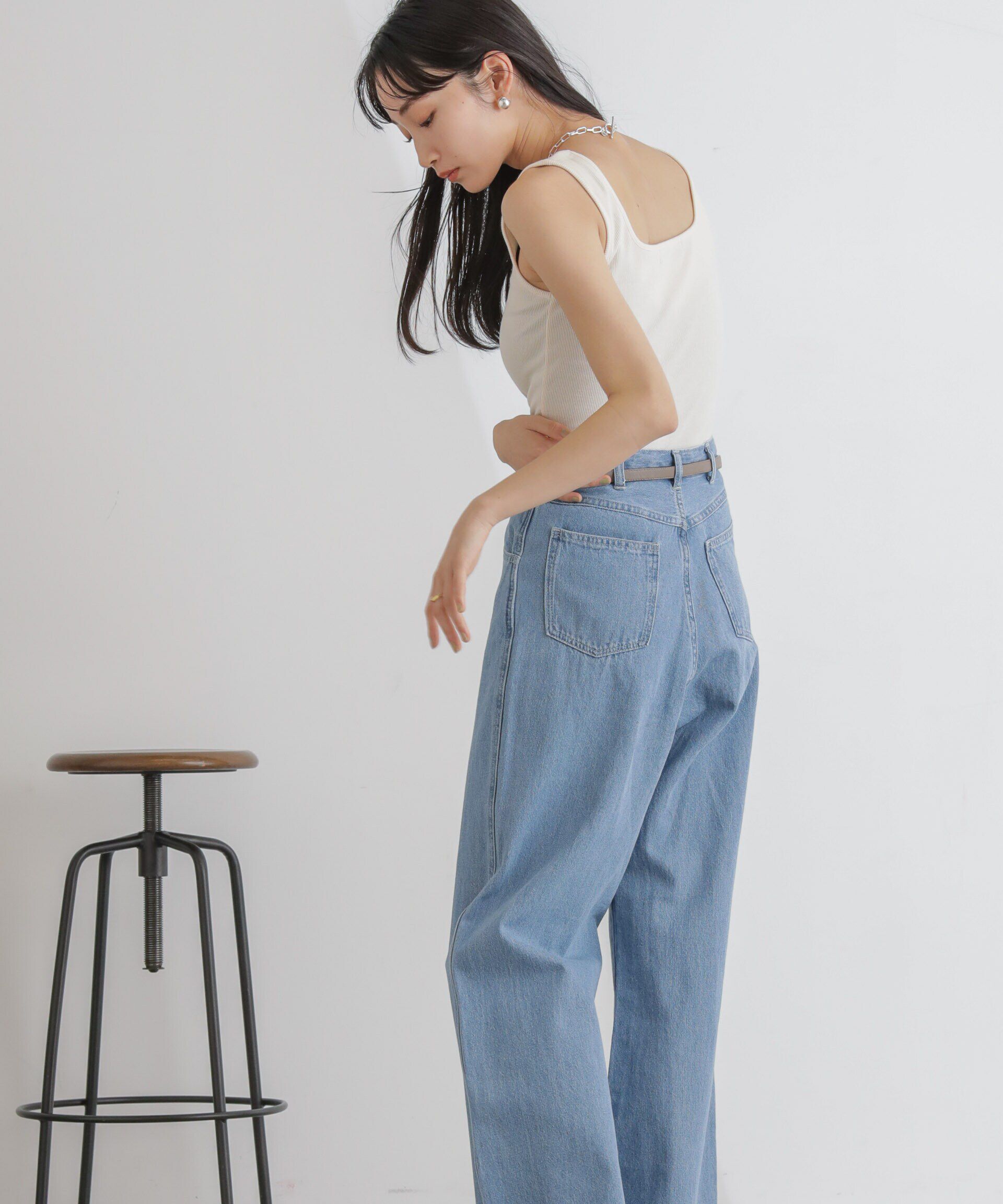 nano･universe「抗菌防臭リブスクエアタンク」|タンクトップ|