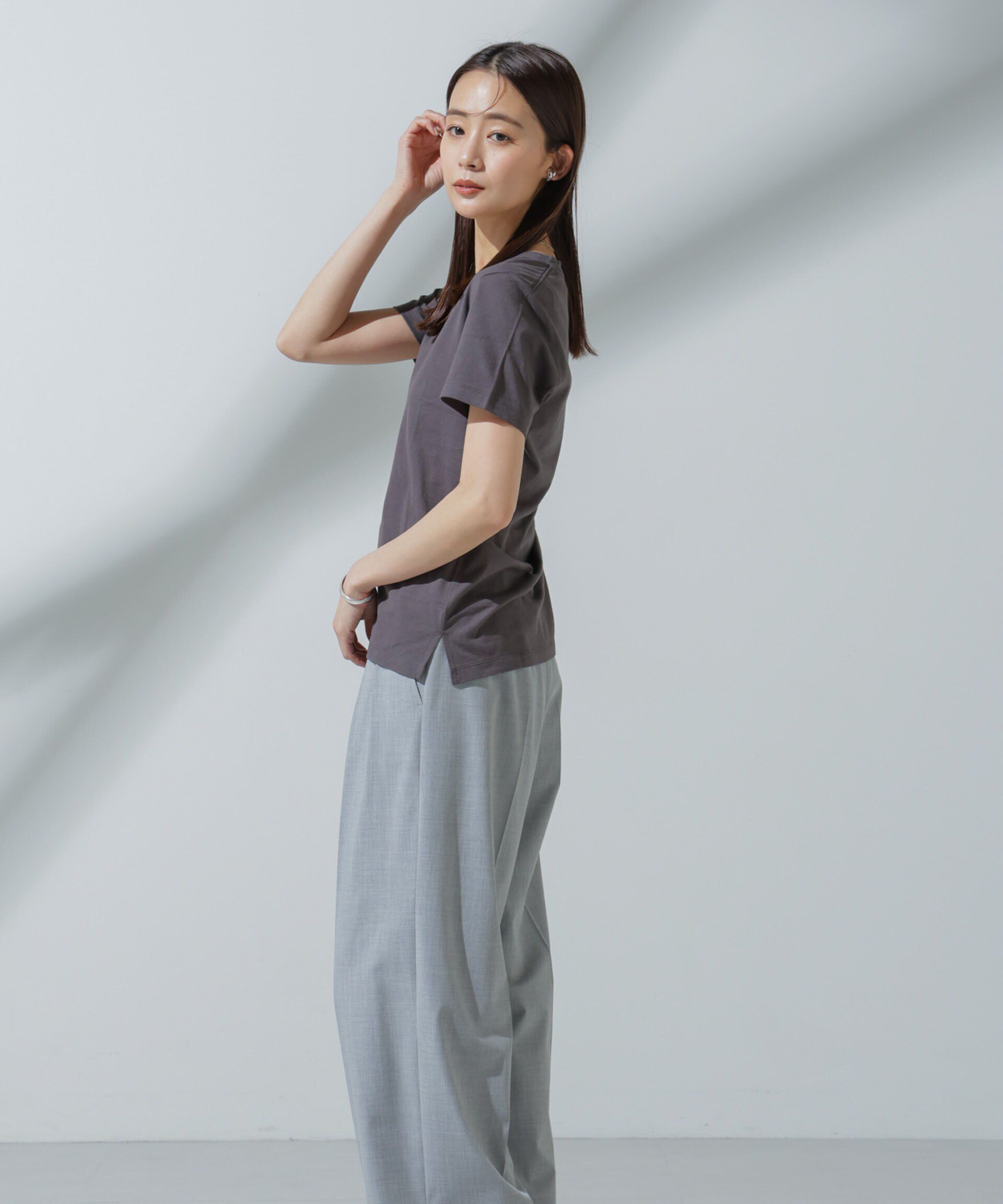 nano･universe「Anti Soaked(R) 汗染み防止 VネックTシャツ」|Tシャツ・カットソー|