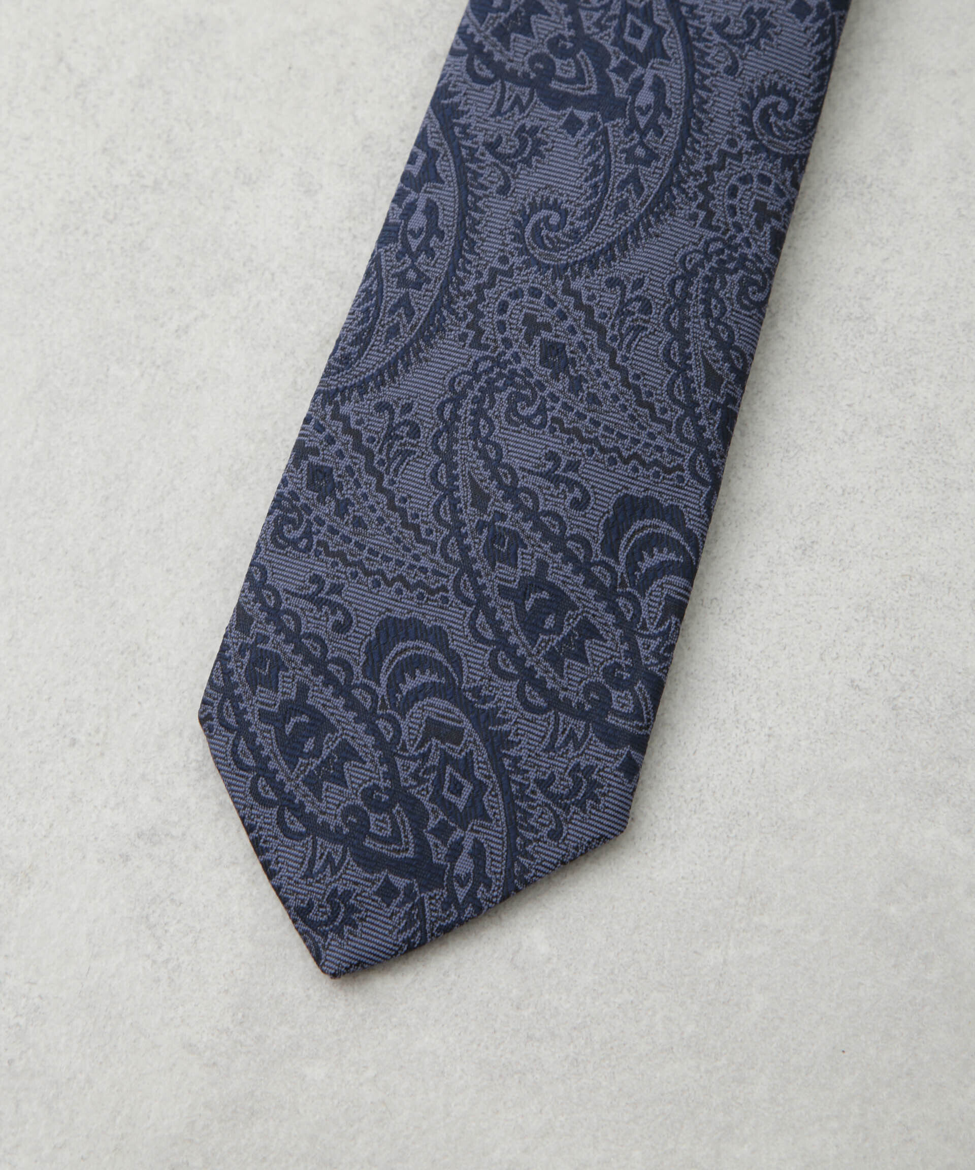nano･universe「京都ウォッシャブルシャドーペイズリーネクタイ 2」|ネクタイ・蝶ネクタイ|