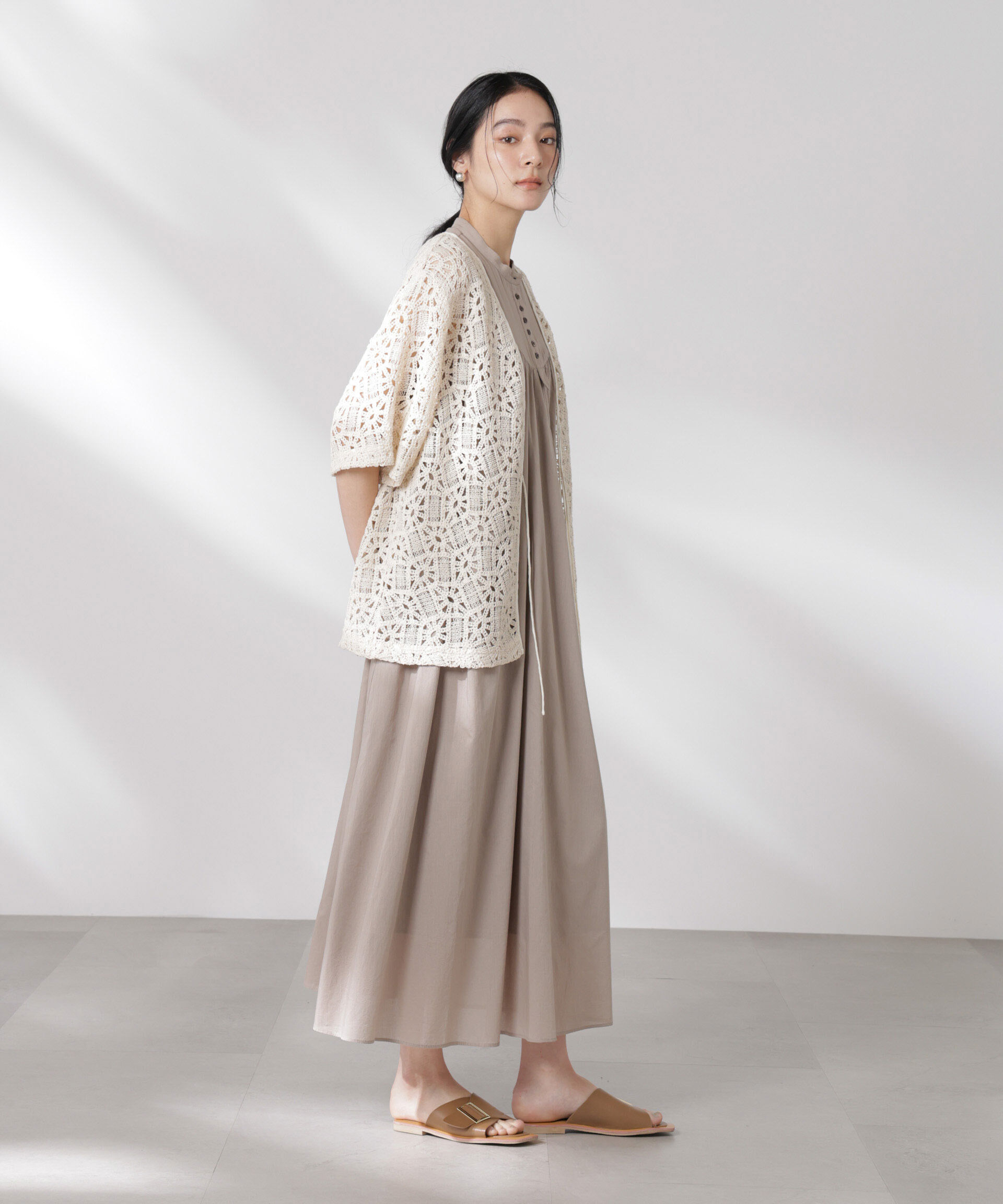 nano･universe「made in india コットンノースリーブワンピース」|ワンピース|