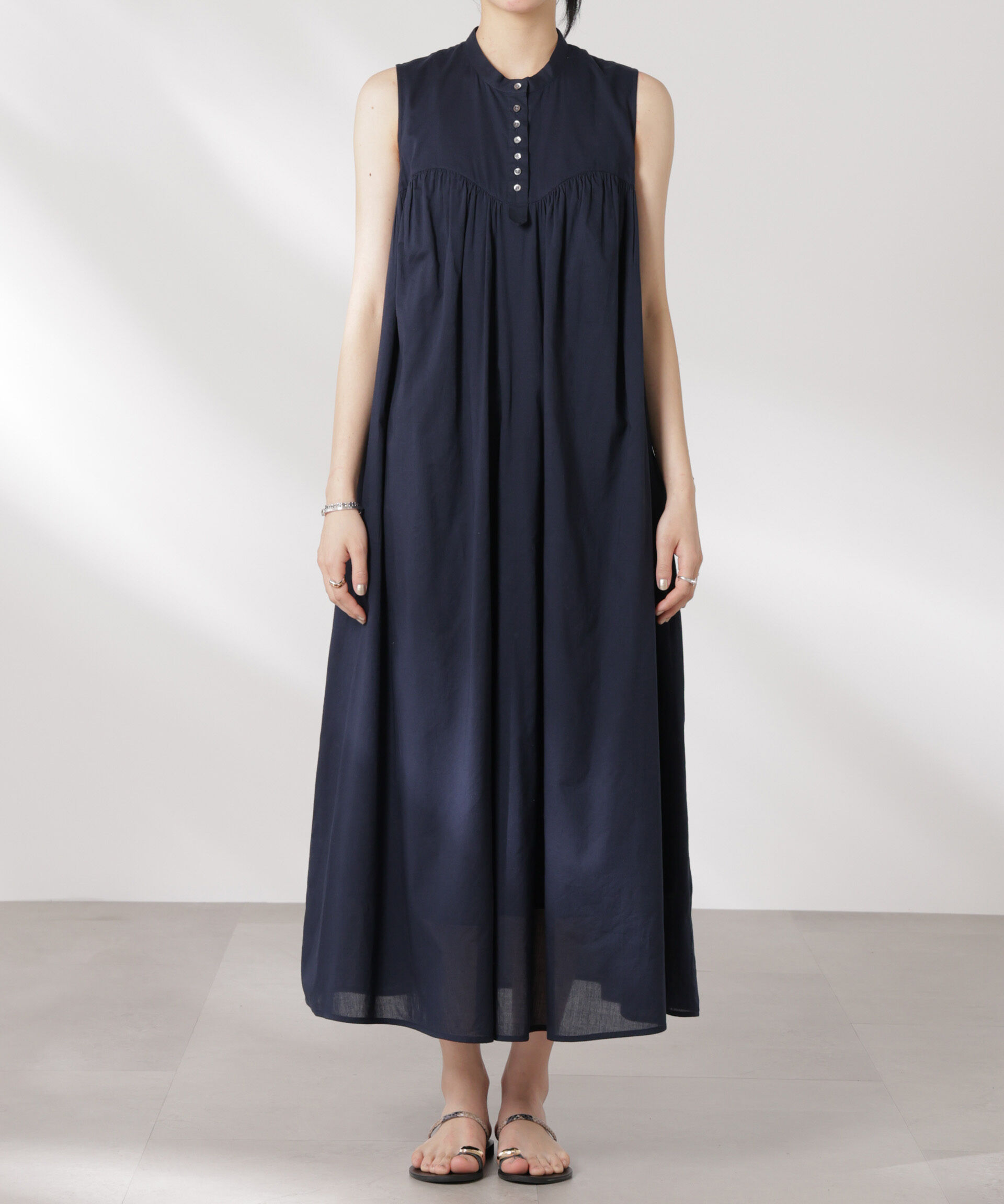 nano･universe「made in india コットンノースリーブワンピース」|ワンピース|