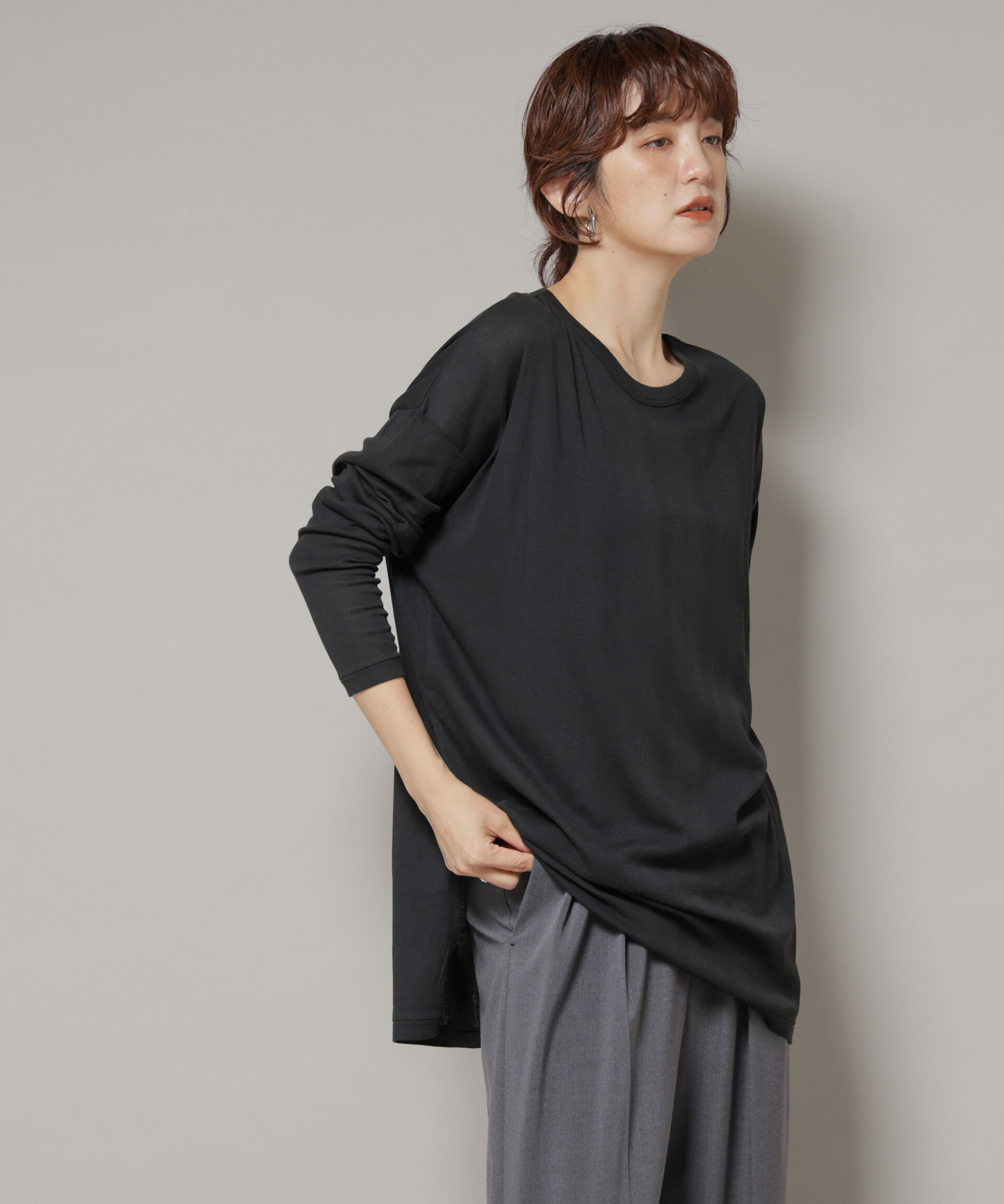 nano･universe「Robert P. Miller/Light Prib Crew L/S tee」|Tシャツ・カットソー|