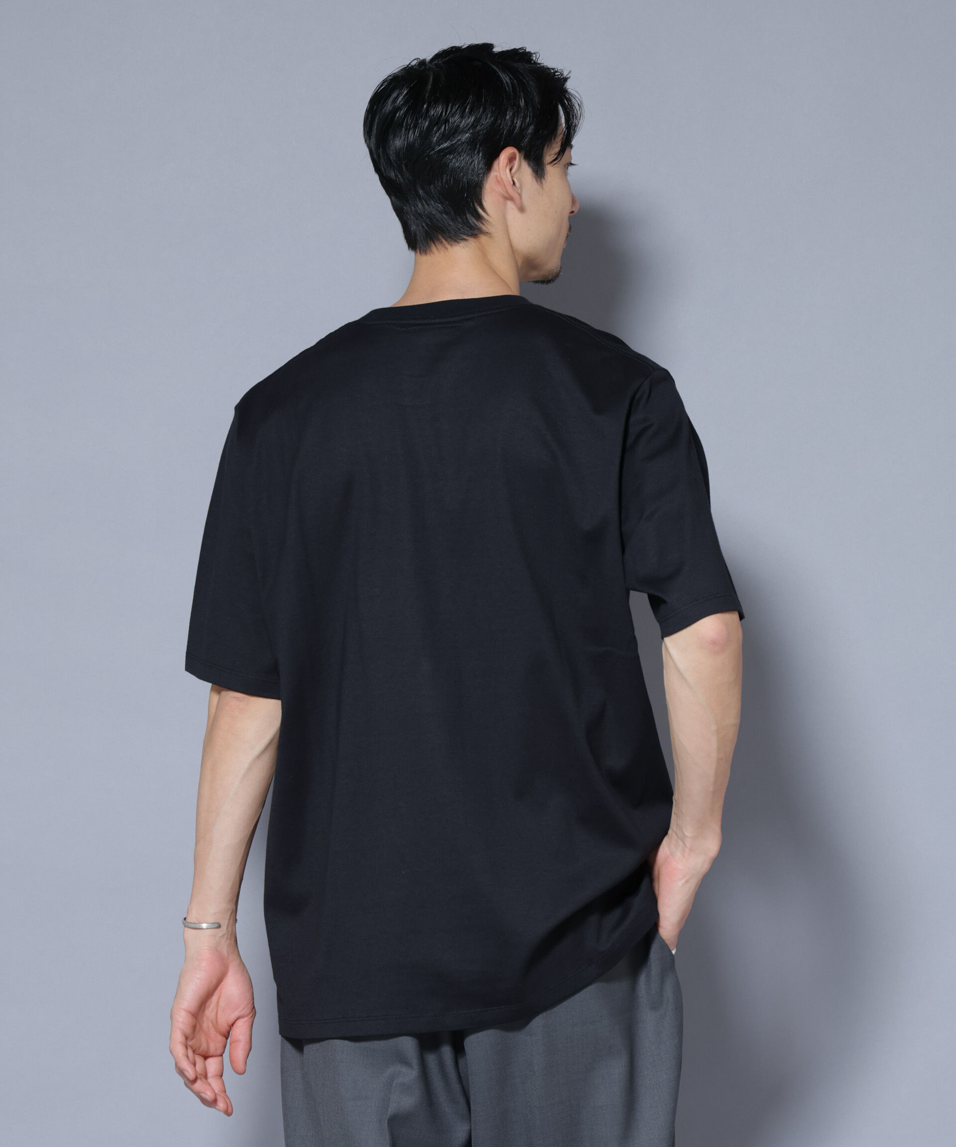 nano･universe「Anti Soaked(R) 汗染み防止 クルーネックレギュラーシルエットTシャツ」|Tシャツ・カットソー|