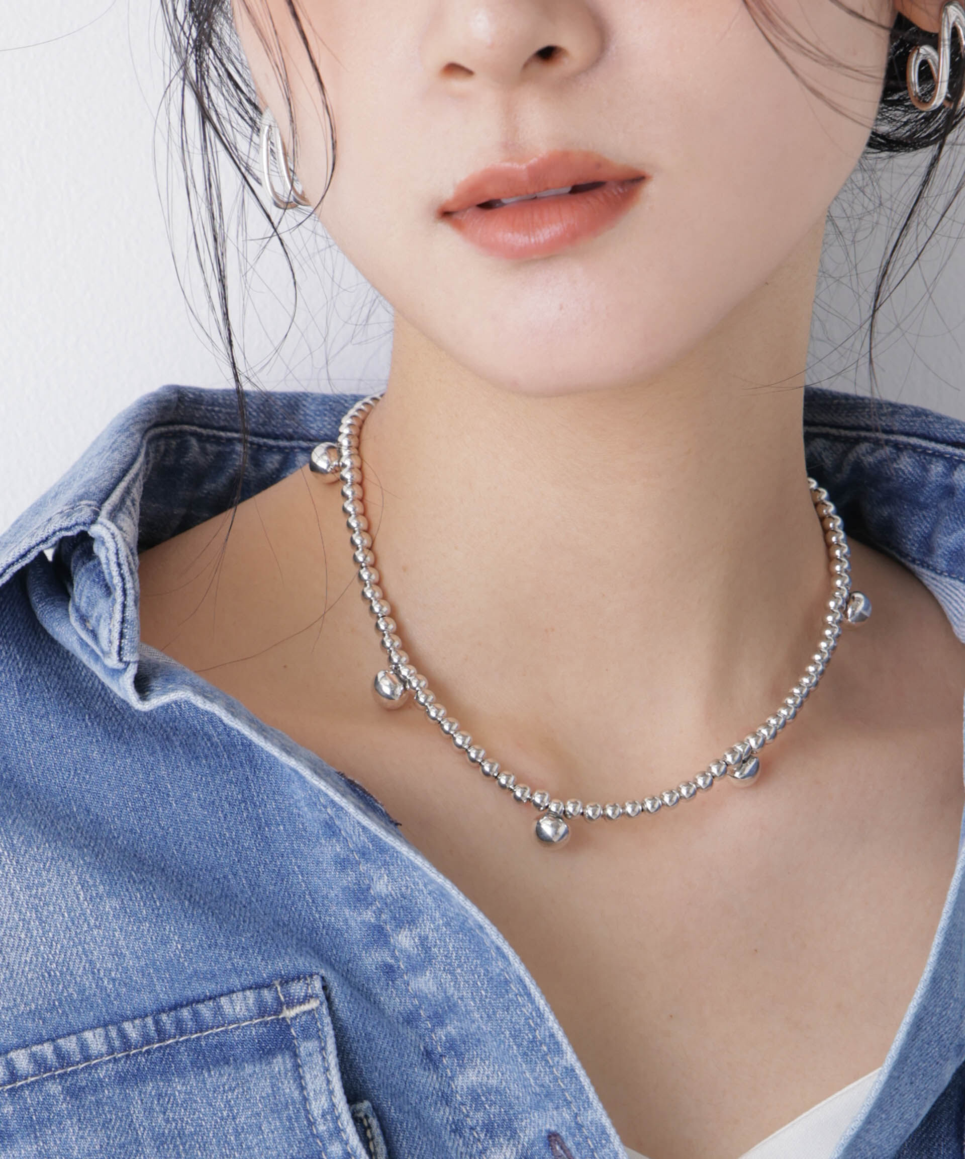 nano･universe「PHILIPPE AUDIBERT/Perry necklace」|ネックレス|シルバー