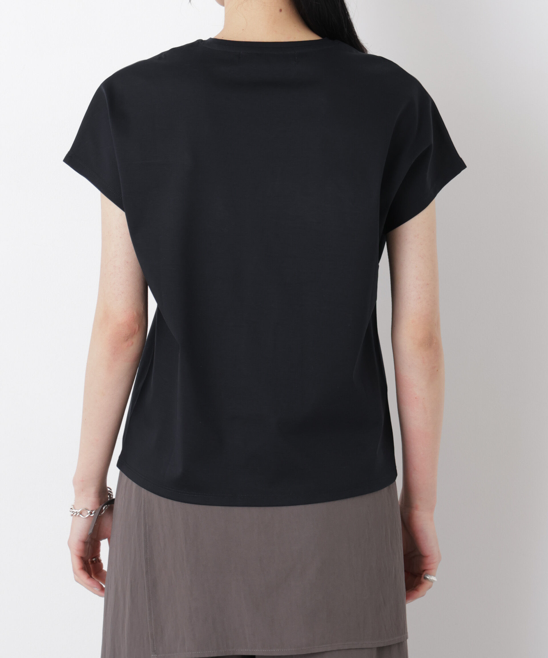 nano･universe「DressT/シルケットスムースVネックソフトドルマンTシャツ」|Tシャツ・カットソー|