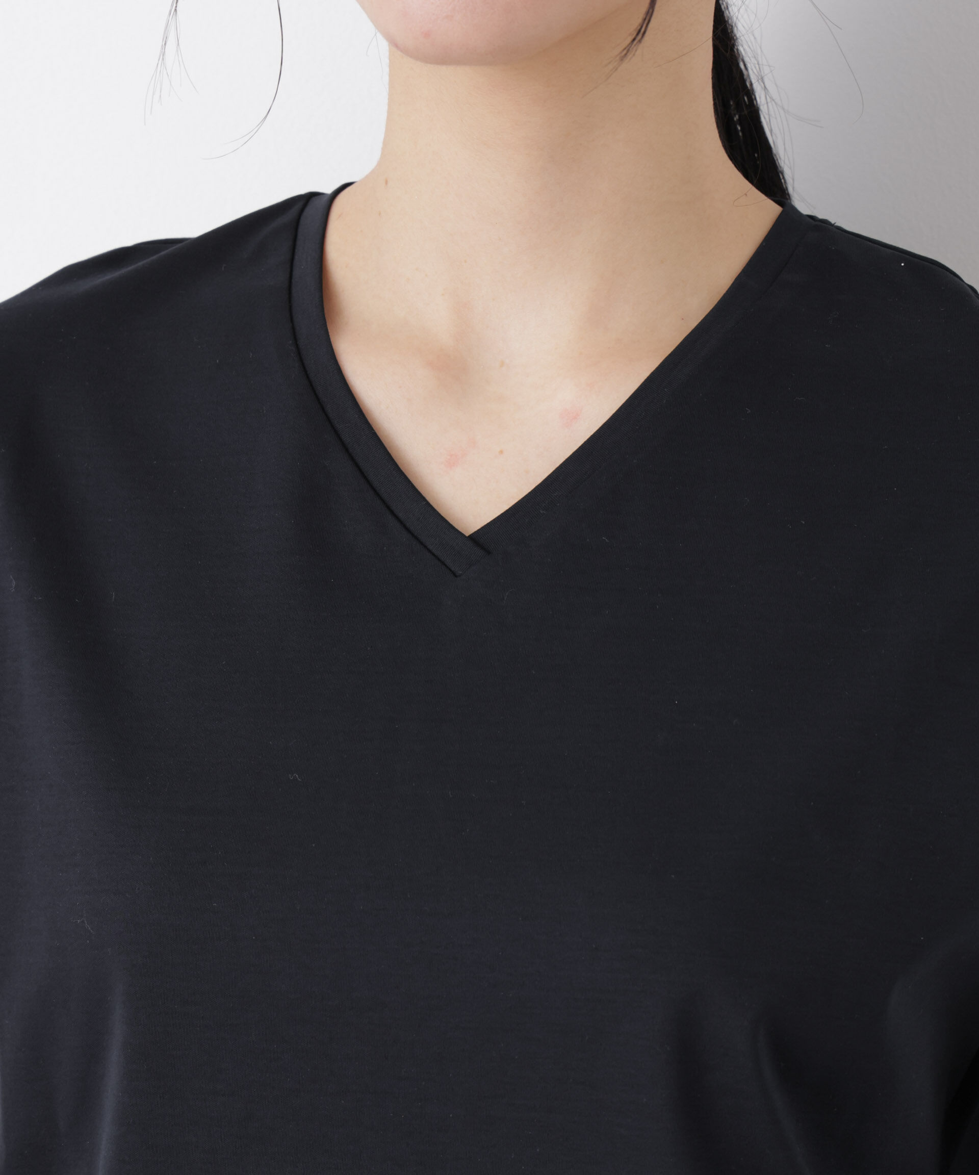 nano･universe「DressT/シルケットスムースVネックソフトドルマンTシャツ」|Tシャツ・カットソー|