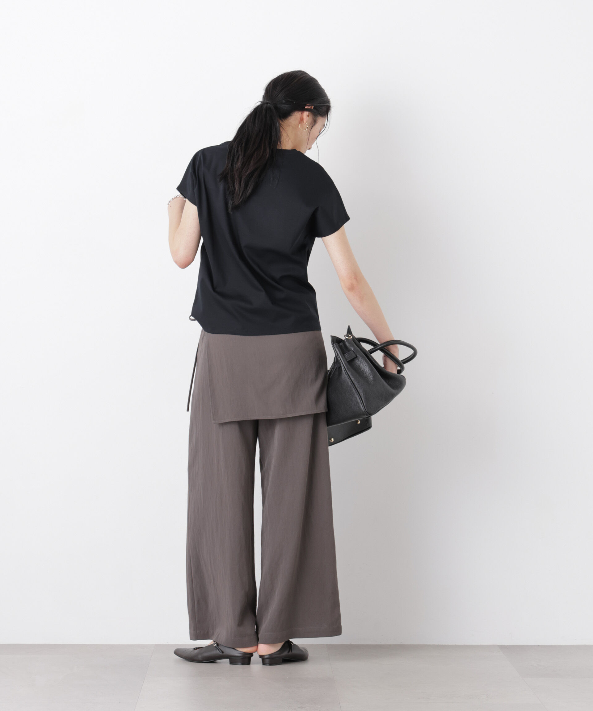 nano･universe「DressT/シルケットスムースVネックソフトドルマンTシャツ」|Tシャツ・カットソー|