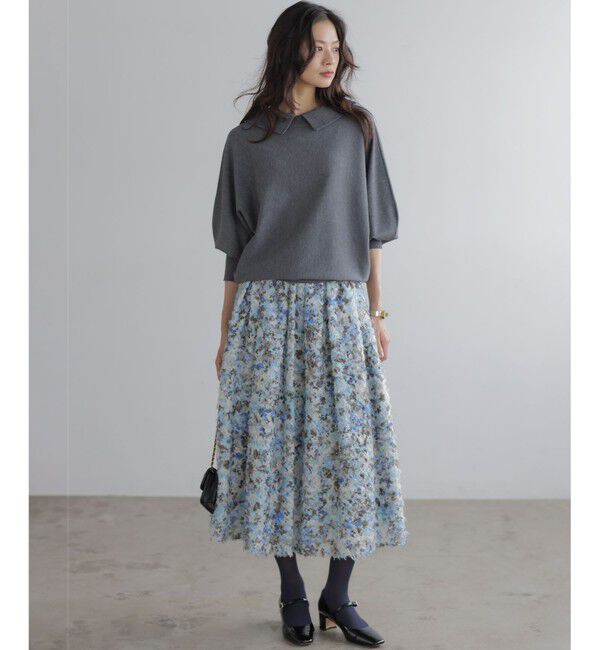 組曲「【加藤ローサさん着用・新色追加・前後着用可】スムースストレッチロールネック ニット」|ニット・セーター|