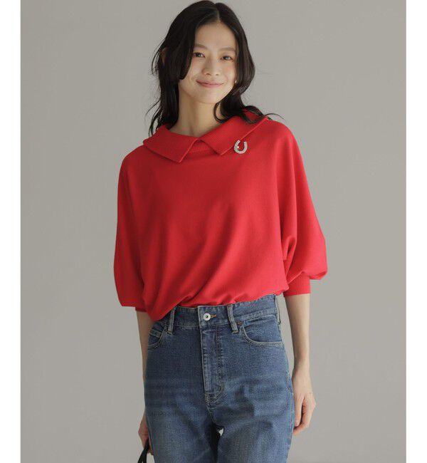 組曲「【加藤ローサさん着用・新色追加・前後着用可】スムースストレッチロールネック ニット」|ニット・セーター|