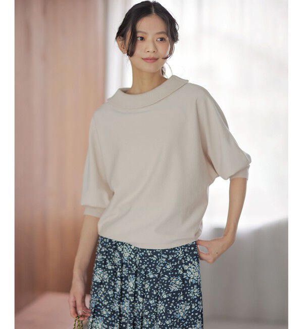 組曲「【加藤ローサさん着用・新色追加・前後着用可】スムースストレッチロールネック ニット」|ニット・セーター|