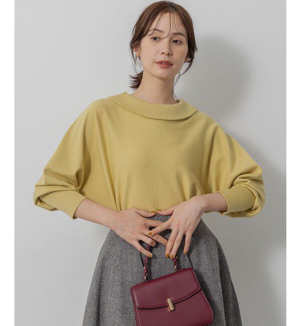 組曲「【加藤ローサさん着用・新色追加・前後着用可】スムースストレッチロールネック ニット」|ニット・セーター|