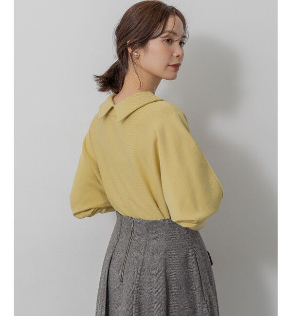 組曲「【加藤ローサさん着用・新色追加・前後着用可】スムースストレッチロールネック ニット」|ニット・セーター|