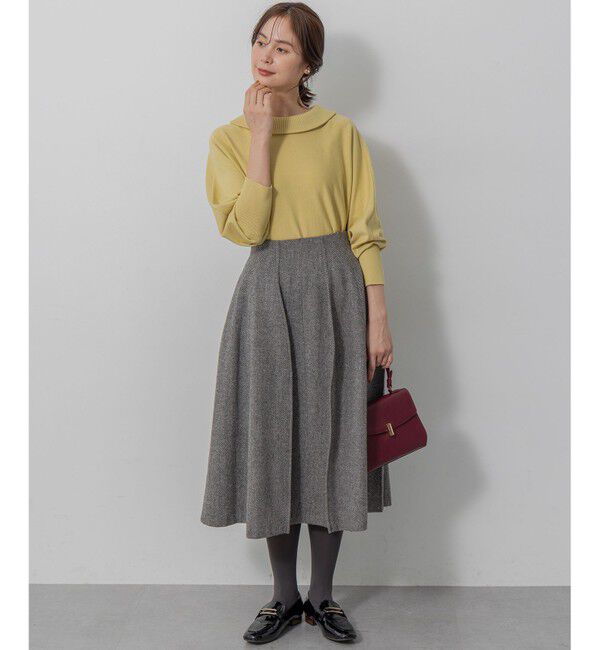 組曲「【加藤ローサさん着用・新色追加・前後着用可】スムースストレッチロールネック ニット」|ニット・セーター|