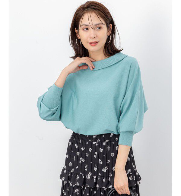 組曲「【加藤ローサさん着用・新色追加・前後着用可】スムースストレッチロールネック ニット」|ニット・セーター|