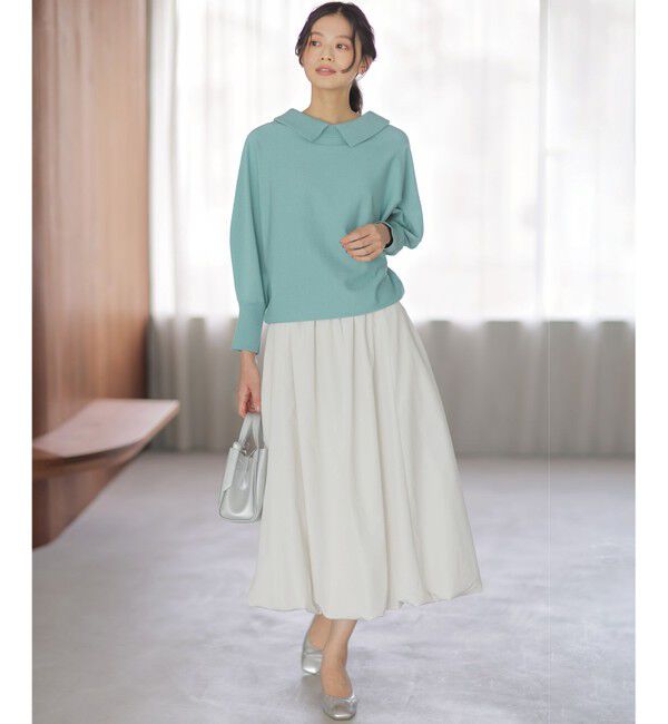 組曲「【加藤ローサさん着用・新色追加・前後着用可】スムースストレッチロールネック ニット」|ニット・セーター|