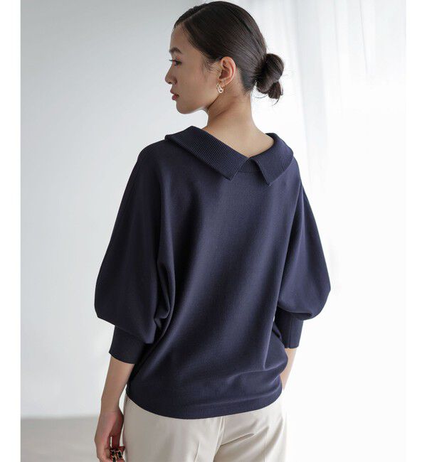 組曲「【加藤ローサさん着用・新色追加・前後着用可】スムースストレッチロールネック ニット」|ニット・セーター|