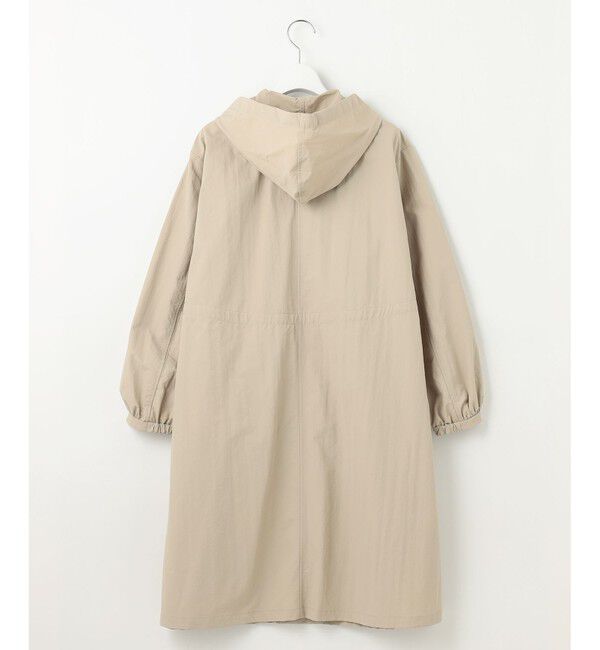 自由区「【撥水加工・UVケア・洗える】ライトグログランフーデッド コート」|ミリタリー・モッズコート|