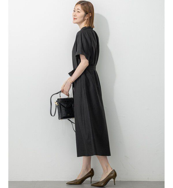 23区「【洗える】トリアセスラブストレッチ ワンピース」|ワンピース|