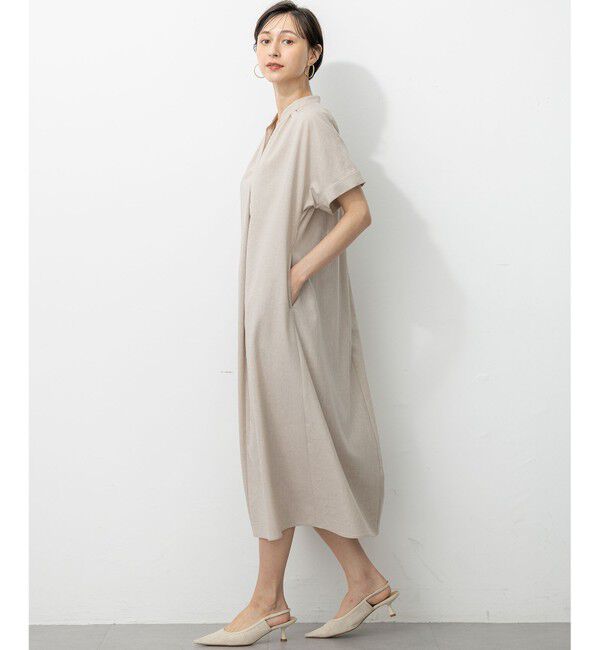 23区「【洗える】トリアセスラブストレッチ ワンピース」|ワンピース|