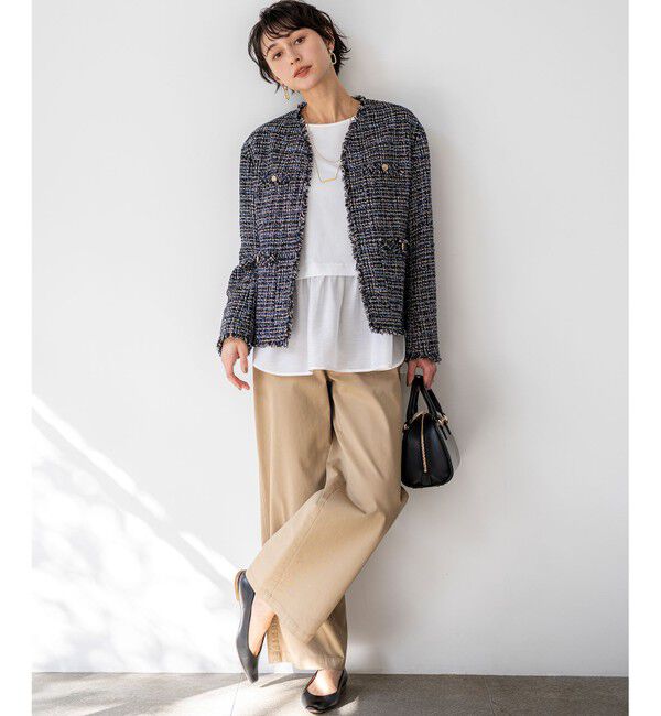 23区「ナチュラルコットンベア シアードッキング カットソー」|Tシャツ・カットソー|