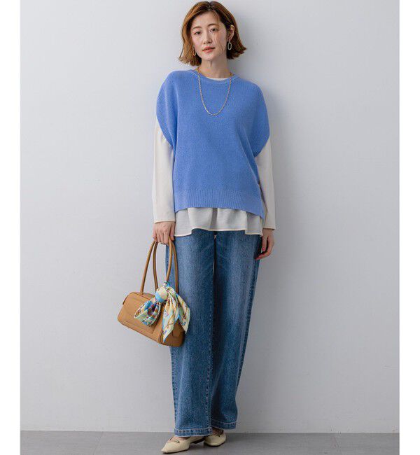 23区「ナチュラルコットンベア シアードッキング カットソー」|Tシャツ・カットソー|