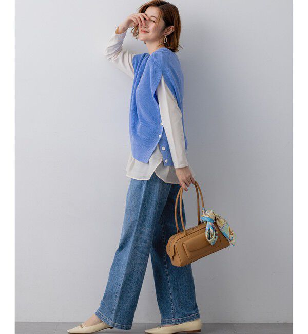 23区「ナチュラルコットンベア シアードッキング カットソー」|Tシャツ・カットソー|