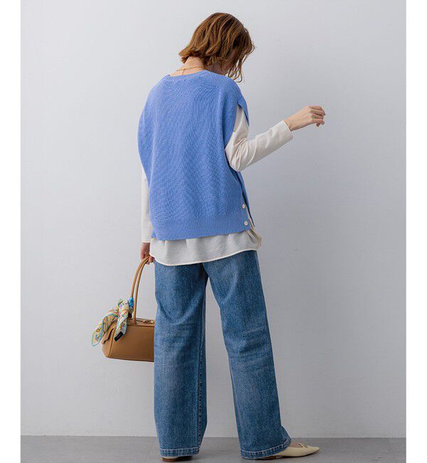 23区「ナチュラルコットンベア シアードッキング カットソー」|Tシャツ・カットソー|