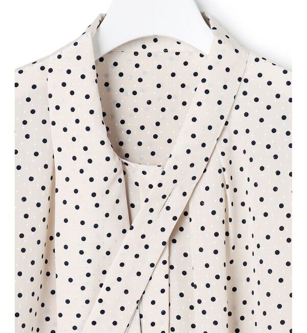 23区「ランダムドットプリント タックブラウス」|シャツ・ブラウス|