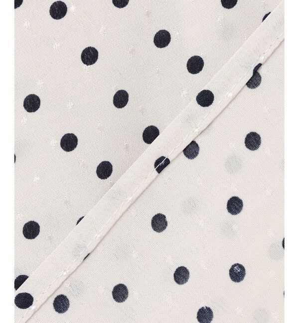 23区「ランダムドットプリント タックブラウス」|シャツ・ブラウス|