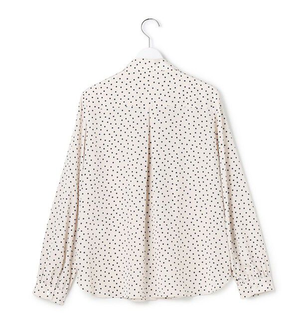 23区「ランダムドットプリント タックブラウス」|シャツ・ブラウス|