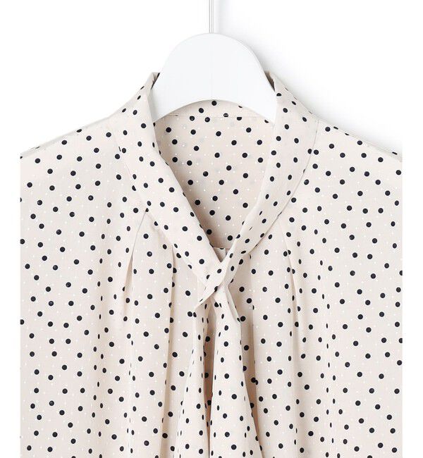 23区「ランダムドットプリント タックブラウス」|シャツ・ブラウス|