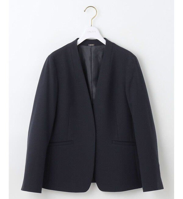 ANY SIS「ビューティサーモ2WAYストレッチ ノーカラージャケット」|ノーカラージャケット|