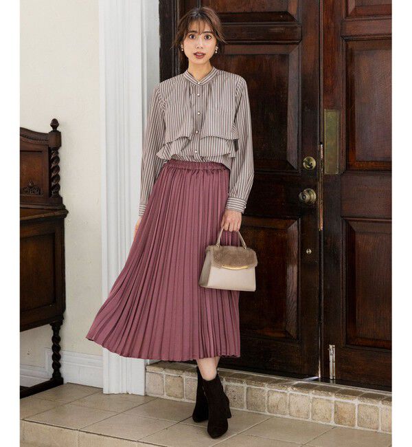 ANY SIS「【2SET】ボリューム ニット&times;プリーツ スカート セット」|スーツ|