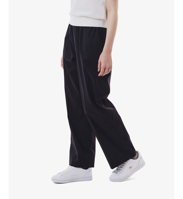 LACOSTE「センタープレスワイドイージーパンツ ワイドパンツ」|その他|ブラック