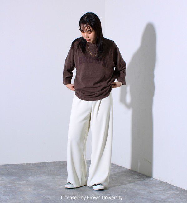 GLOSTER「【GOOD ROCK SPEED】カレッジロゴ ラグランTシャツ 7分袖」|Tシャツ・カットソー|