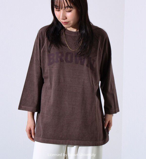 GLOSTER「【GOOD ROCK SPEED】カレッジロゴ ラグランTシャツ 7分袖」|Tシャツ・カットソー|