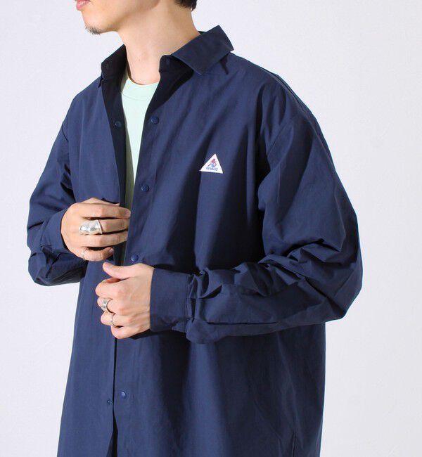 GLOSTER「【GEVACO】ドットボタンシャツ スナップボタン シャツ羽織」|シャツ・ブラウス|