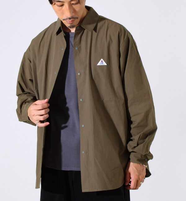 GLOSTER「【GEVACO】ドットボタンシャツ スナップボタン シャツ羽織」|シャツ・ブラウス|