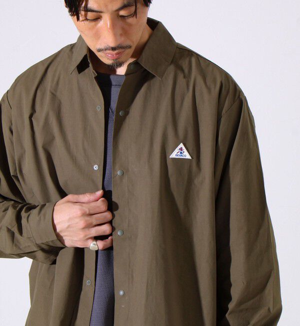 GLOSTER「【GEVACO】ドットボタンシャツ スナップボタン シャツ羽織」|シャツ・ブラウス|