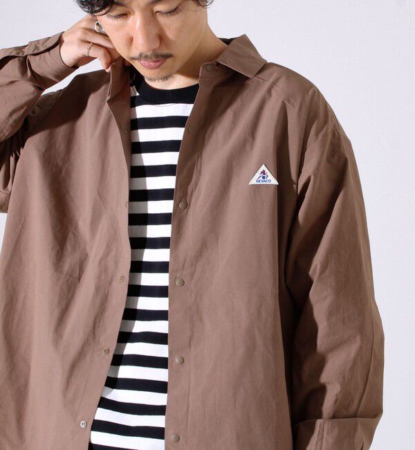 GLOSTER「【GEVACO】ドットボタンシャツ スナップボタン シャツ羽織」|シャツ・ブラウス|