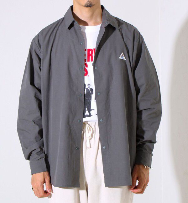 GLOSTER「【GEVACO】ドットボタンシャツ スナップボタン シャツ羽織」|シャツ・ブラウス|