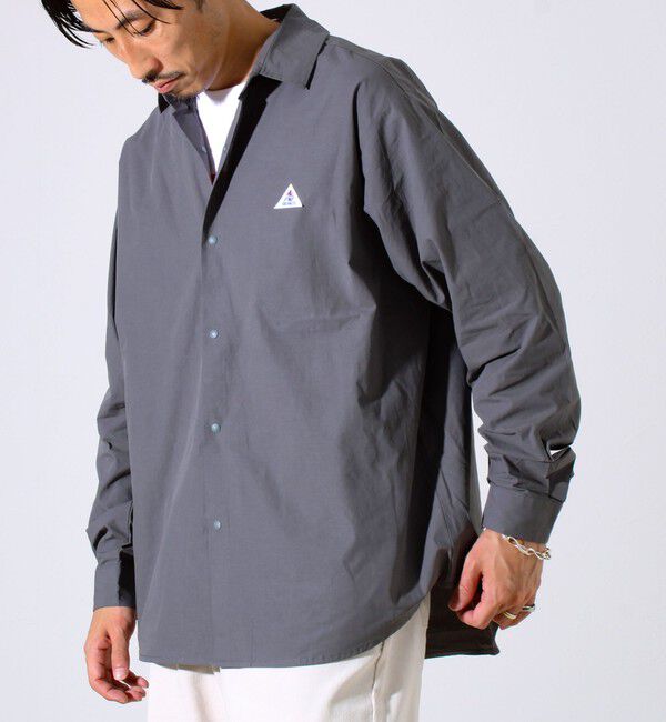 GLOSTER「【GEVACO】ドットボタンシャツ スナップボタン シャツ羽織」|シャツ・ブラウス|